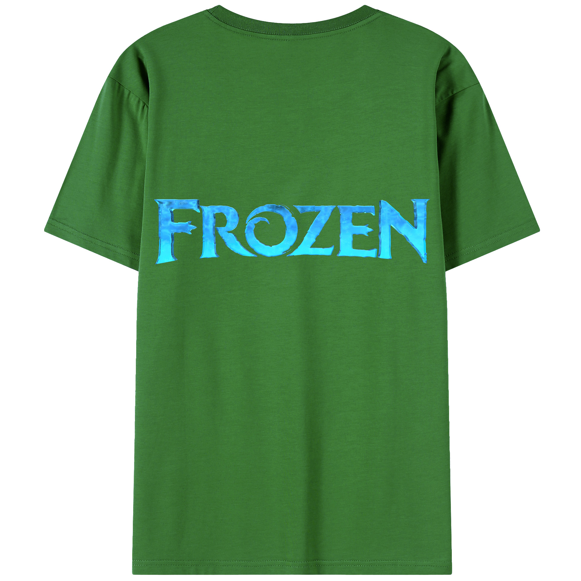 （画像用） アナと雪の女王 アンナ エルサ Frozen Anna Elsa レディース半袖Tシャツ(バックプリント)